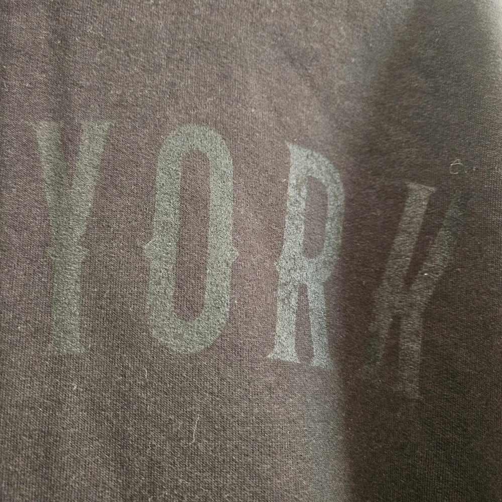 Port & Co New York Distressed-look Black Hoodie - Size XL - NWOT - Picture 5 of 11